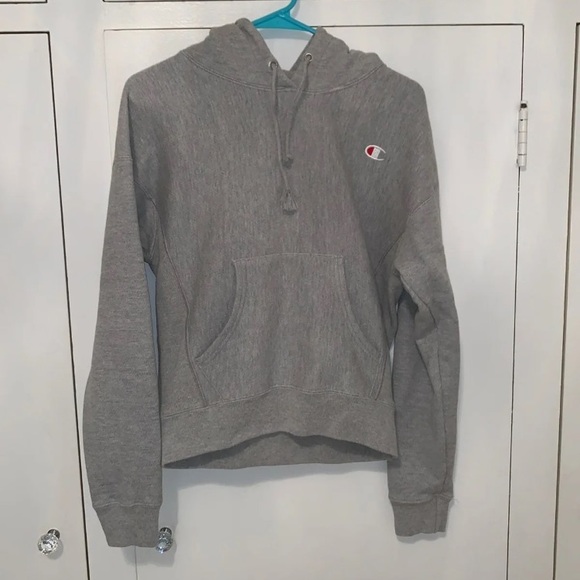 Champion Tops - Champion Women Hoodie Grey Champion Tops - Champion Women Hoodie Grey